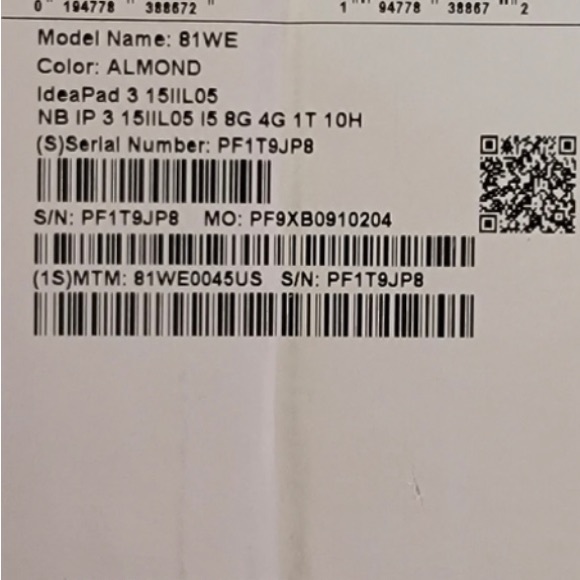Lenovo IdeaPad 3 Intel i5-1035G1 Quad 12GB 256GB SSD 15.6-inch Touch Screen - Picture 3 of 7